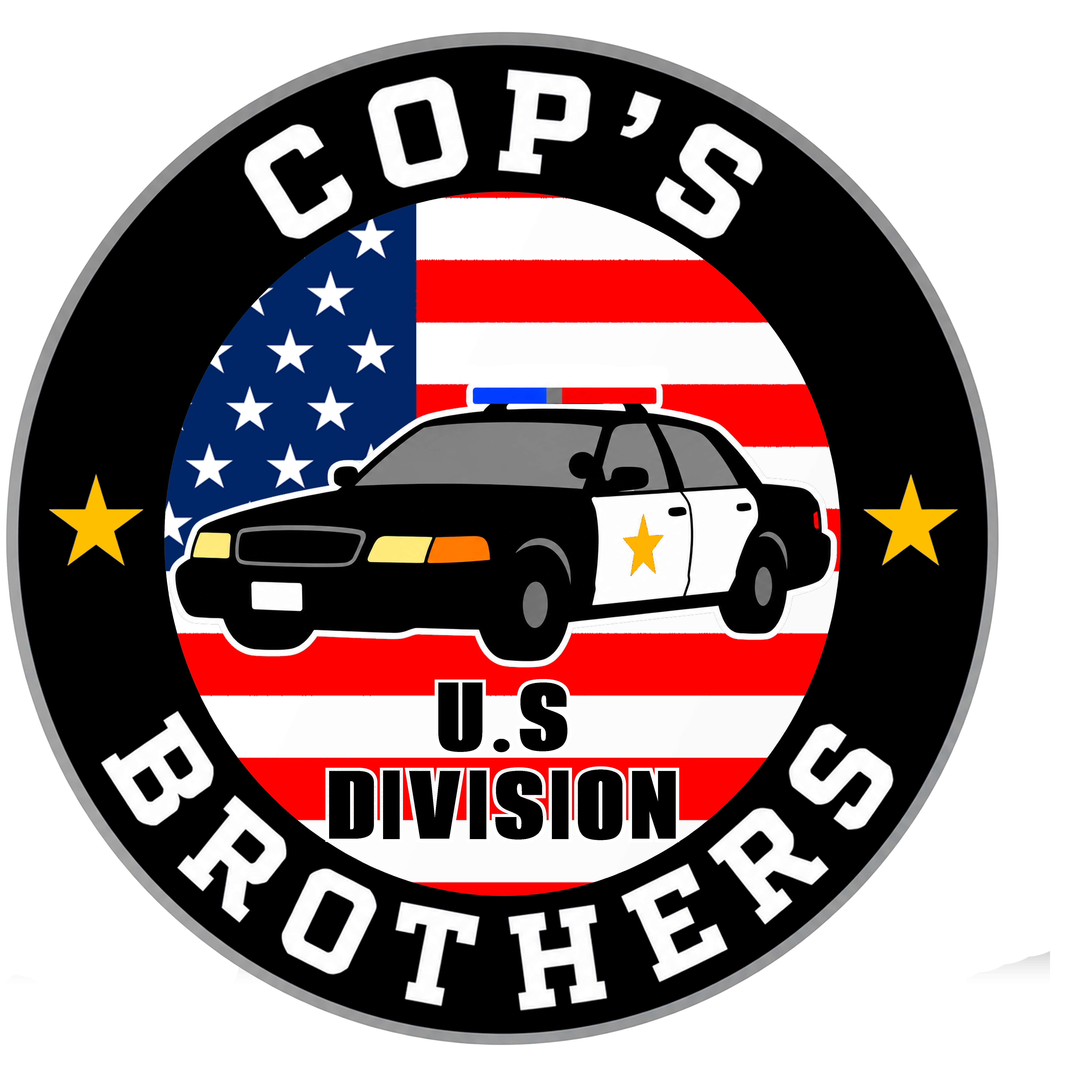 Sticker Cops Brothers Division USA