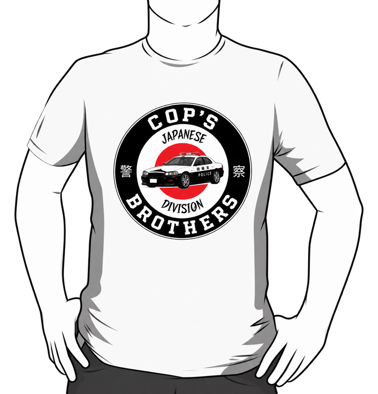 T-shirt Cops Brothers Division Japon